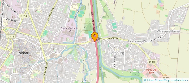 localisation de l'entreprise LA PENICHE  COLMAR