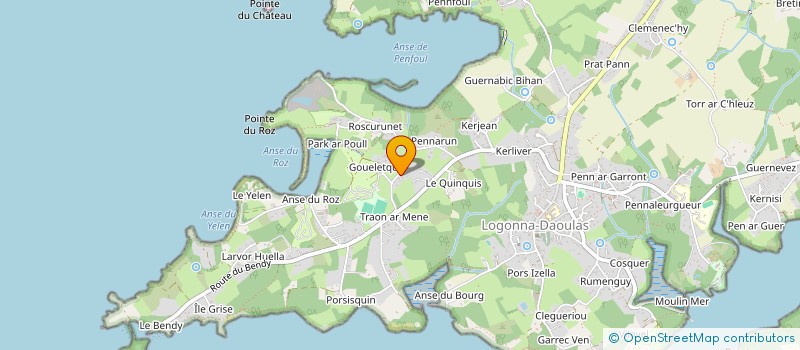 localisation de l'entreprise LA PENICHE  LOGONNA-DAOULAS