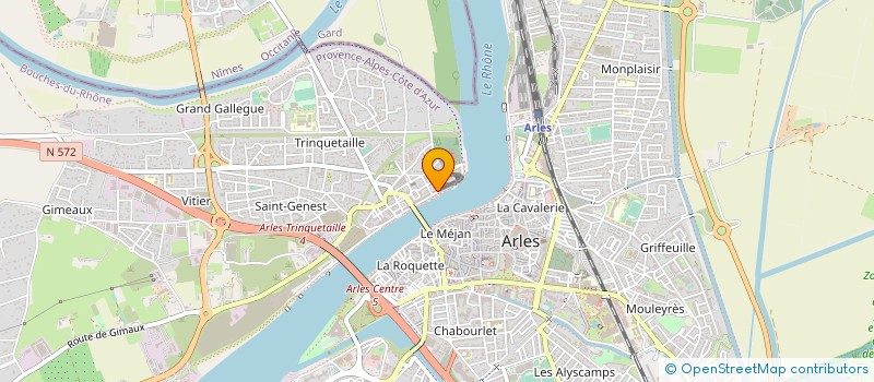 localisation de l'entreprise LA PENICHE à ARLES