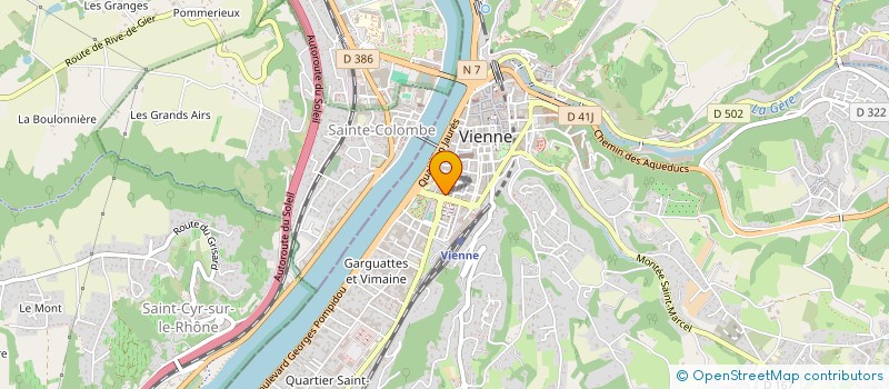 localisation de l'entreprise LA PENICHE à VIENNE