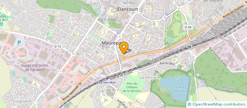 localisation de l'entreprise LA PENICHE BLEUE à MAUREPAS