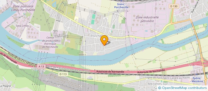 localisation de l'entreprise LA PENICHE DE L'ECAILLER  PORCHEVILLE