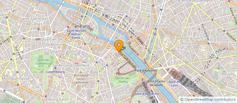 localisation de l'entreprise LA PENICHE DU COEUR à PARIS 5