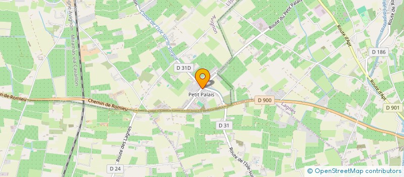 localisation de l'entreprise LA PENINSULE  L'ISLE-SUR-LA-SORGUE