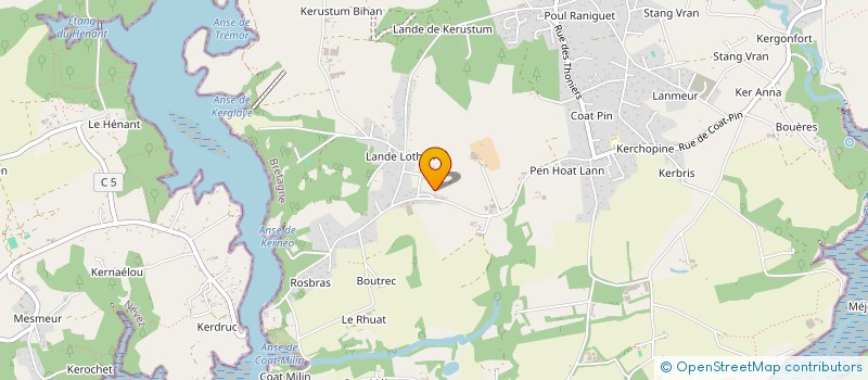 localisation de l'entreprise LA PENN SARDIN  RIEC-SUR-BELON