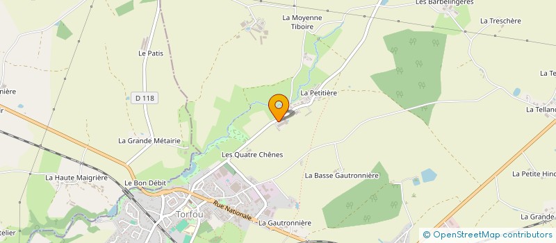 localisation de l'entreprise LA PENNEDAIRE à SEVREMOINE