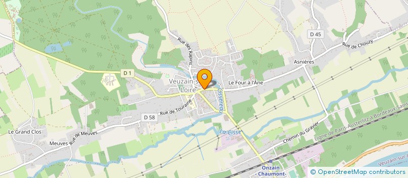 localisation de l'entreprise LA PENSEE  VEUZAIN-SUR-LOIRE