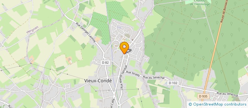localisation de l'entreprise LA PENSEE à VIEUX-CONDE