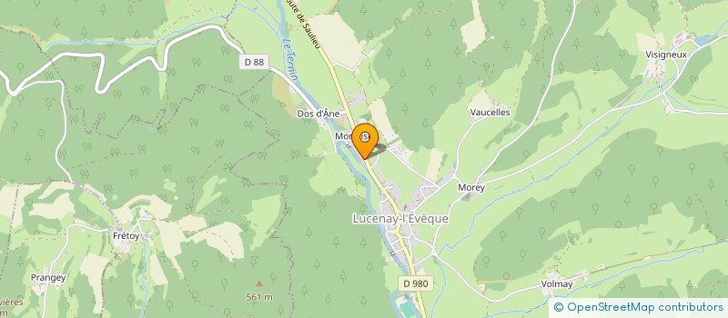 localisation de l'entreprise LA PENSEE DU MOULIN  LUCENAY-L'EVEQUE