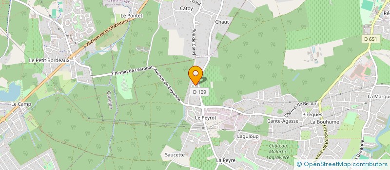 localisation de l'entreprise LA PENSEE LIBRE à LEOGNAN
