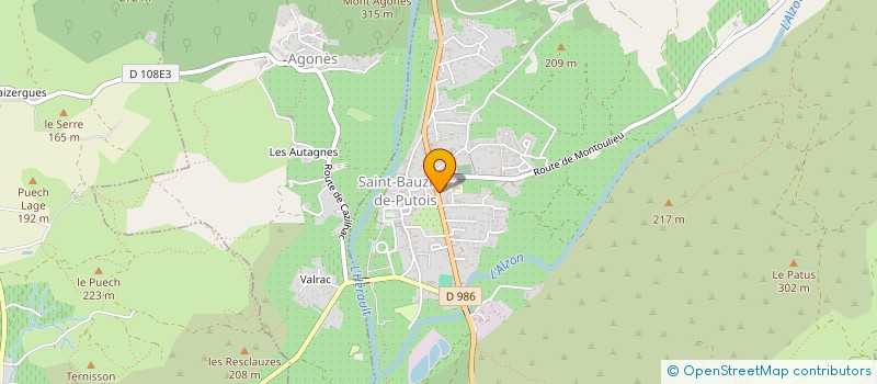 localisation de l'entreprise LA PENSEE VAGABONDE  SAINT-BAUZILLE-DE-PUTOIS