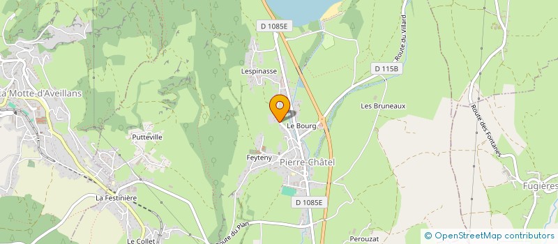 localisation de l'entreprise LA PENTA  PIERRE-CHATEL