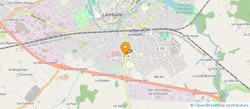 localisation de l'entreprise LA PENTHIEVRE à LAMBALLE-ARMOR