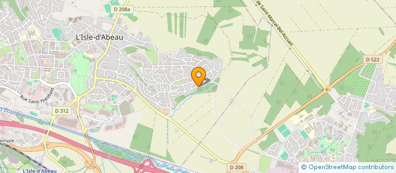 localisation de l'entreprise LA PEP  L'ISLE-D'ABEAU