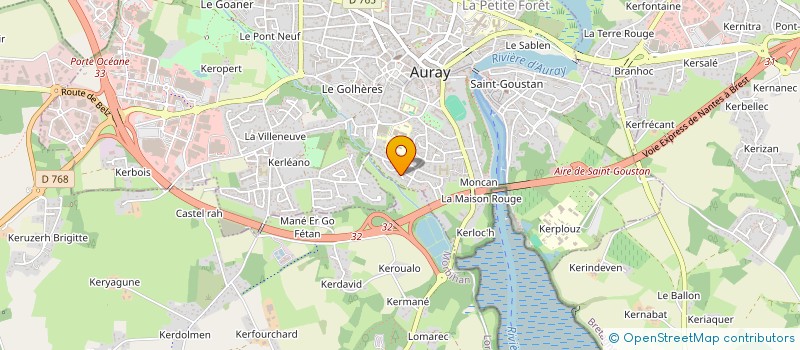 localisation de l'entreprise LA PEPINIERE à AURAY