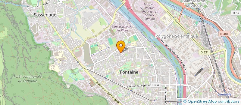 localisation de l'entreprise LA PEPINIERE  FONTAINE