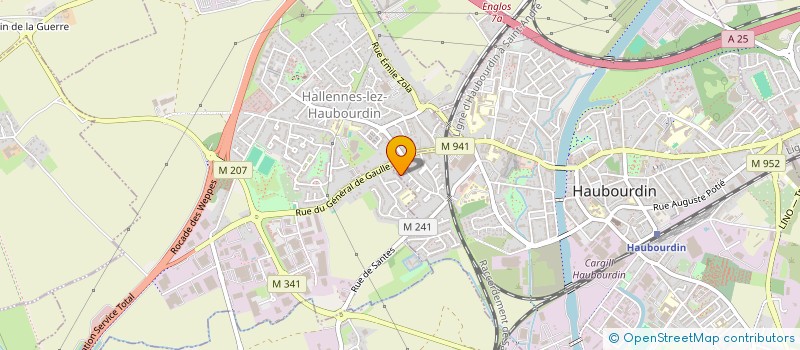 localisation de l'entreprise LA PEPINIERE  HAUBOURDIN