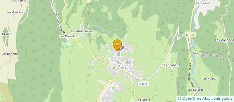 localisation de l'entreprise LA PEPINIERE à LA CHAPELLE-EN-VERCORS