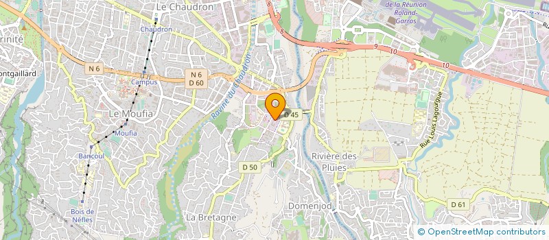 localisation de l'entreprise LA PEPINIERE 974 à SAINT-DENIS
