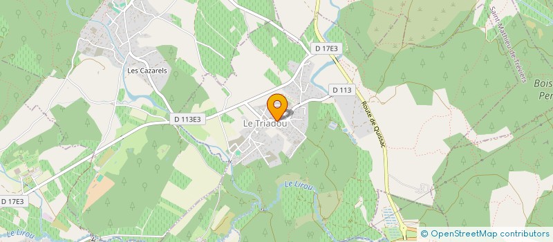 localisation de l'entreprise LA PEPINIERE D'ASSAS  LE TRIADOU