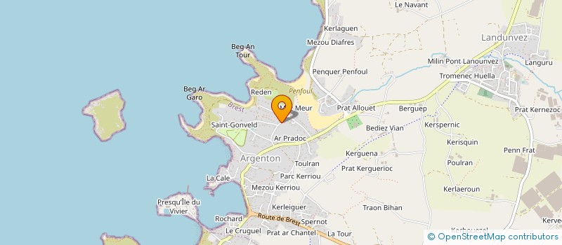 localisation de l'entreprise LA PEPINIERE DU BORD DE MER  LANDUNVEZ