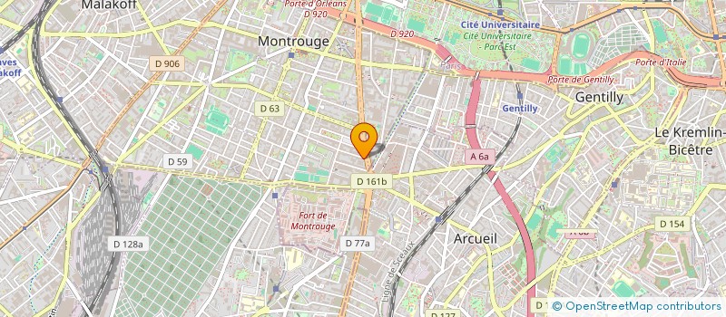 localisation de l'entreprise LA PEPITE DE MONTROUGE  MONTROUGE