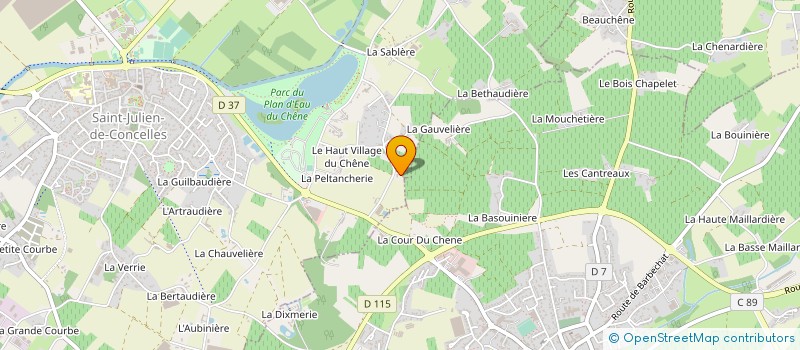 localisation de l'entreprise LA PERAUDIERE à SAINT-JULIEN-DE-CONCELLES
