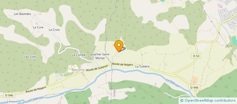 localisation de l'entreprise LA PERCE-ROCHE à SISTERON