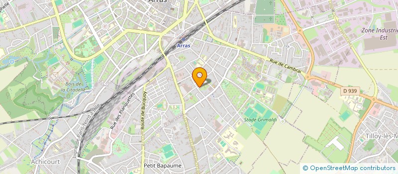 localisation de l'entreprise LA PERCHE TENDUE à ARRAS