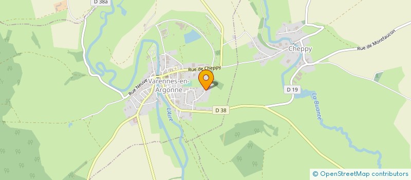 localisation de l'entreprise LA PERCHETTE VARENNOISE à VARENNES-EN-ARGONNE