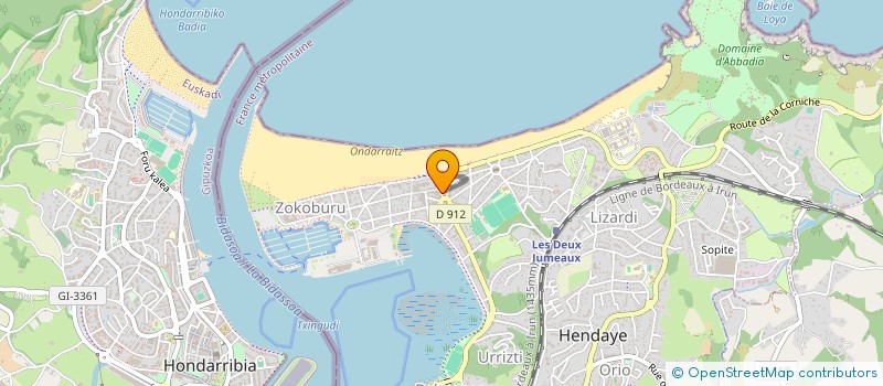localisation de l'entreprise LA PERDRIX à HENDAYE