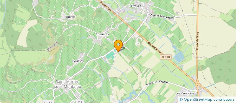 localisation de l'entreprise LA PERDRIX DES CHAMPS  MERCUREY