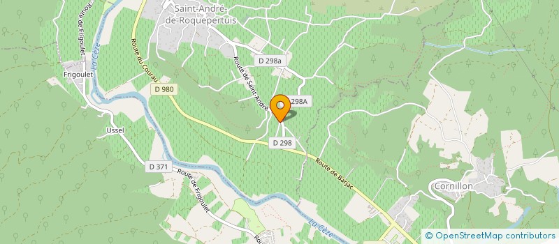 localisation de l'entreprise LA PERETOISE  GOUDARGUES