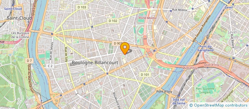 localisation de l'entreprise LA PERFECTION à BOULOGNE-BILLANCOURT