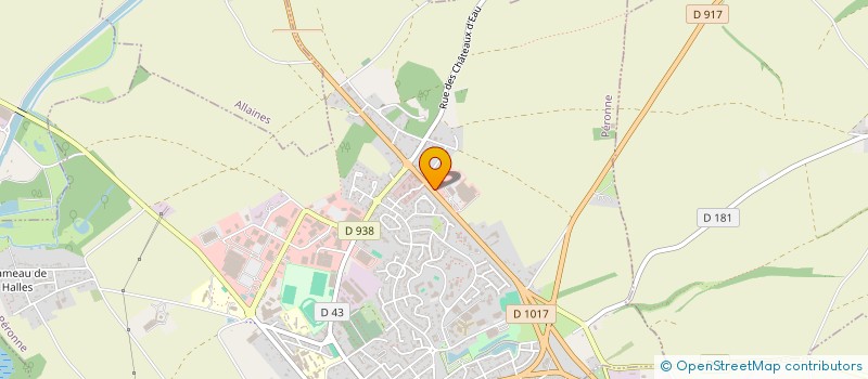 localisation de l'entreprise LA PERGOLA  PERONNE