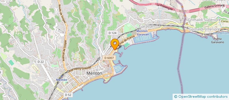 localisation de l'entreprise LA PERGOLA à MENTON