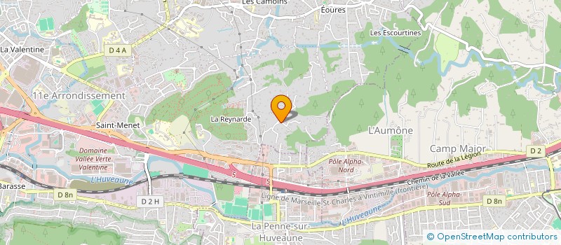 localisation de l'entreprise LA PERGOLA à MARSEILLE 11EME
