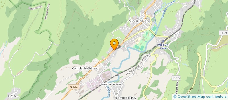 localisation de l'entreprise LA PERGOLA à VIC-SUR-CERE