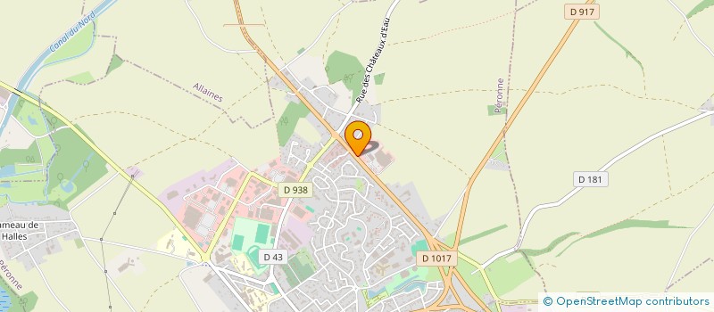 localisation de l'entreprise LA PERGOLA à PERONNE