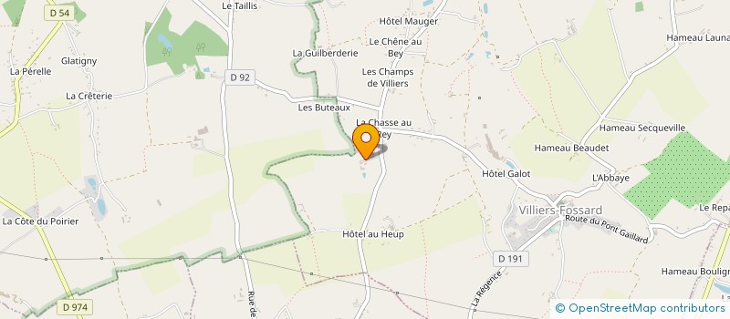 localisation de l'entreprise LA PERGOLA  VILLIERS-FOSSARD