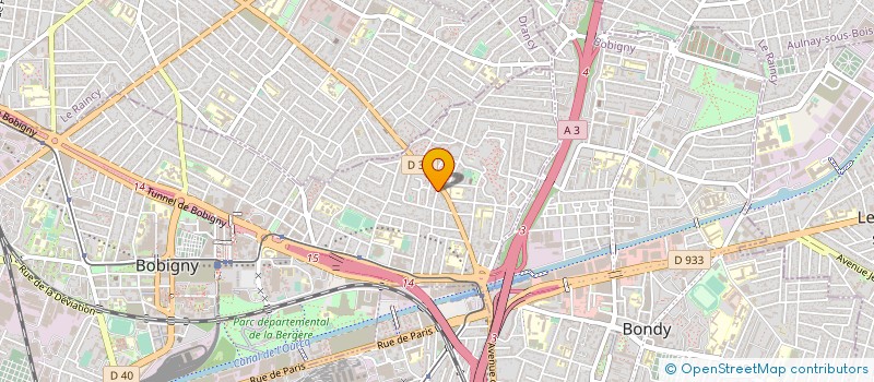 localisation de l'entreprise LA PERGOLA DE BOBIGNY à BOBIGNY