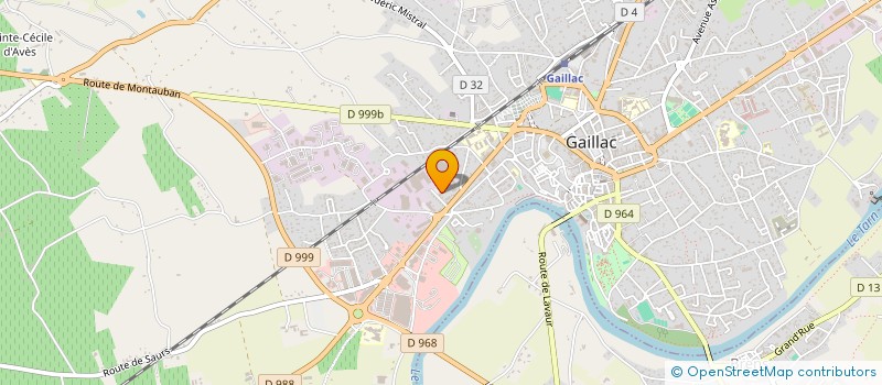 localisation de l'entreprise LA PERGOLESE  GAILLAC