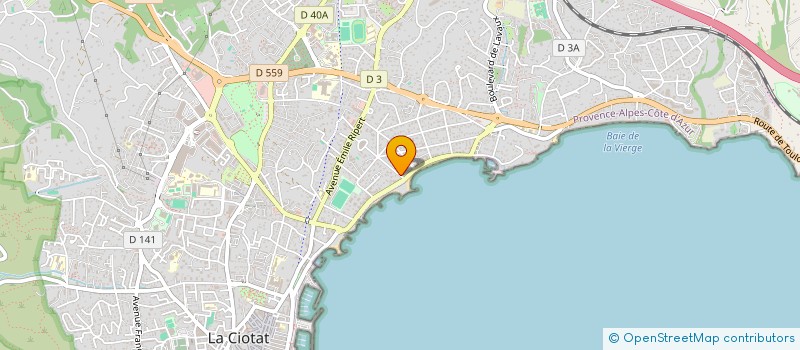 localisation de l'entreprise LA PERIERE IMMOBILIER à LA CIOTAT