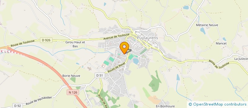 localisation de l'entreprise LA PERILAURA à PUYLAURENS