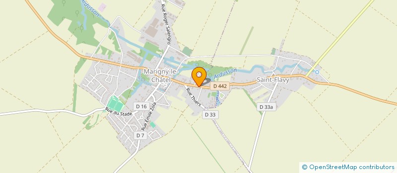 localisation de l'entreprise LA PERIPETIE  MARIGNY-LE-CHATEL