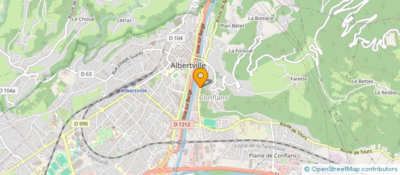 localisation de l'entreprise LA PERLA  ALBERTVILLE