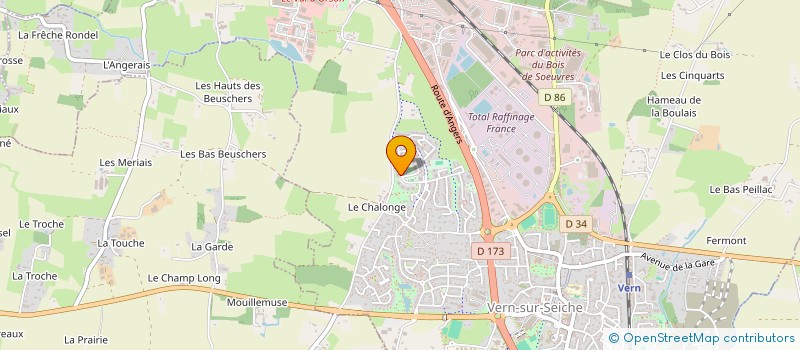 localisation de l'entreprise LA PERLA à VERN-SUR-SEICHE