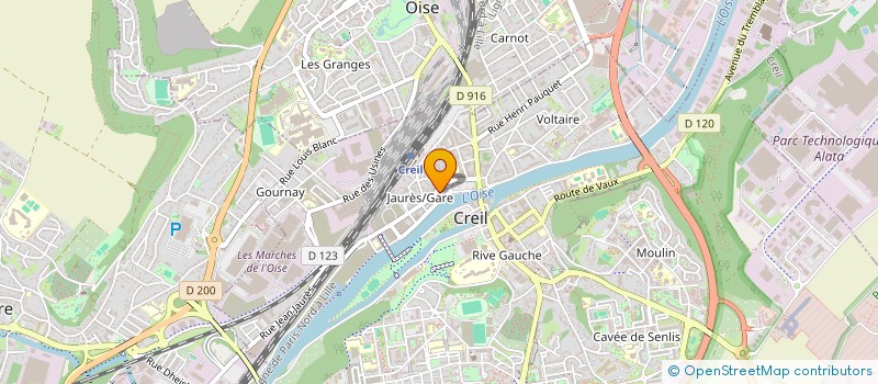 localisation de l'entreprise LA PERLA  CREIL