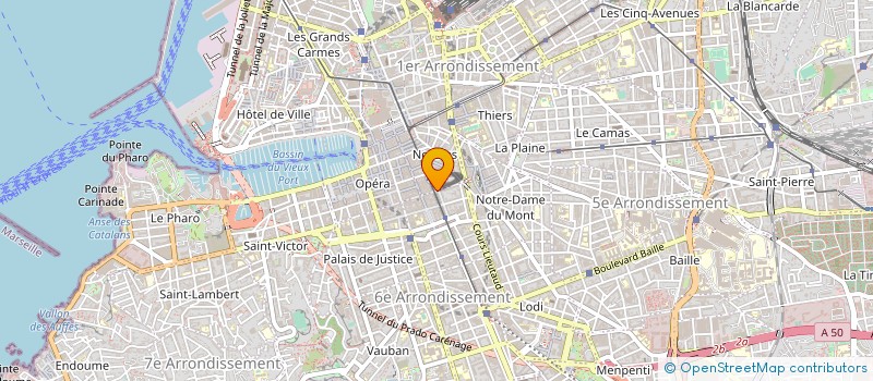 localisation de l'entreprise LA PERLA NAILS à MARSEILLE 1