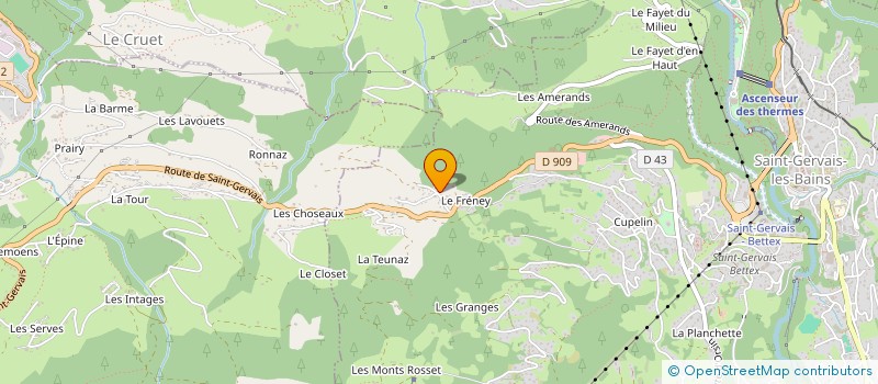 localisation de l'entreprise LA PERLE  SAINT-GERVAIS-LES-BAINS